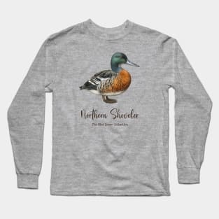 Northern Shoveler  - The Bird Lover Collection Long Sleeve T-Shirt